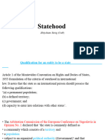 State hood & Right of Self-Determination in international law (Ehtysham Tariq)