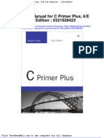 Solution Manual For C Primer Plus 6 e 6th Edition 0321928423
