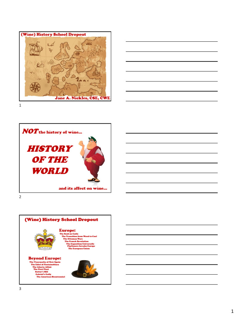 HANDOUT History School Dropout With Jane Nickles 1 1 PDF Fermented