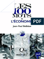 Les 100 Mots de Léconomie (Jean-Paul Betbèze (Betbèze, Jean-Paul) ) (Z-Library)