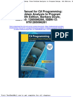 Solution Manual For C Programming From Problem Analysis To Program Design 4th Edition Barbara Doyle Isbn 10 1285096266 Isbn 13 9781285096261