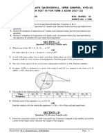 Maths Class X Term 2 Sample Paper Test 09 2021 22
