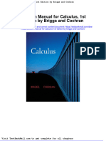 Solution Manual For Calculus 1st Edition by Briggs and Cochran