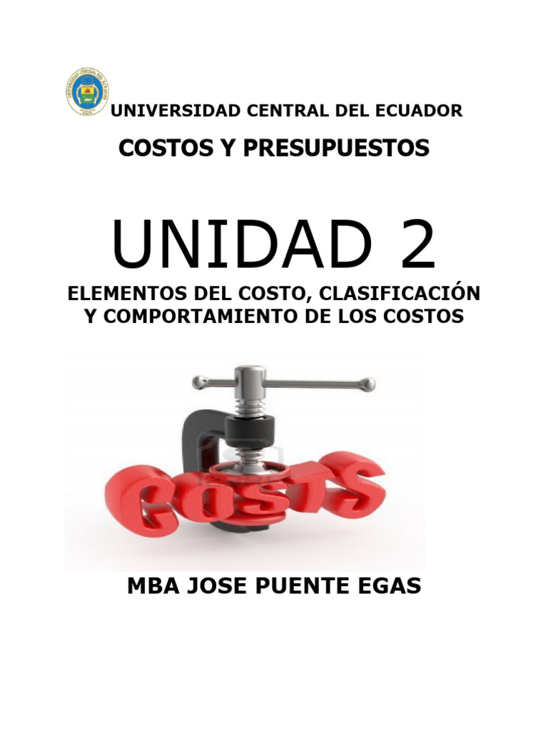 Elementos y Clasificación de Costos | PDF | Costo | Salario