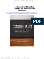 Solution Manual For Marketing Management 5th Edition Dawn Iacobucci