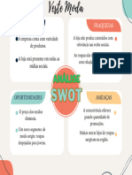 Navy Yellow Modern Geometric SWOT Analyst Graph