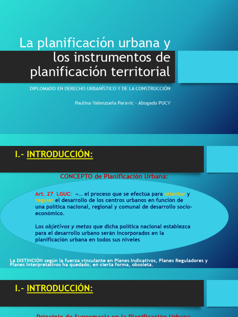 Planificación Urbana y Territorial en Chile | PDF | Planificación ...