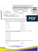 Evaluacion de Matematica Bach B