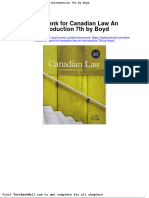 Test Bank For Canadian Law An Introduction 7th by Boyd