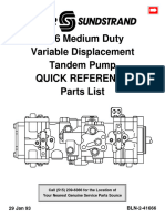 Sundstrand M46 Tandem Pump Service Parts Manual
