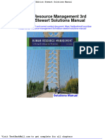 Human Resource Management 3rd Edition Stewart Solutions Manual