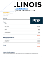 Technology Management - MS Estimated Cost