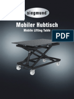 Instructions Mobile Lifting Table 500