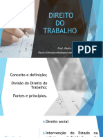 Aula 1 - Dto Do Trabalho - Introdução