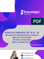 HORA DA VERDADE - TRT SC - ADMINISTRAÇÃO PÚBLICA