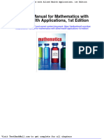 Solution Manual For Mathematics With Allied Health Applications 1st Edition