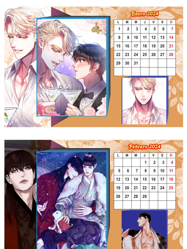 Calendario Yaoi 2024 | PDF