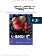 Solution Manual For Chemistry 13th Edition Raymond Chang Jason Overby