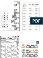 ACTIVIDADES TABLAS DE MULTIPLICACIONES