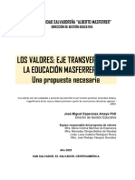 Ejecución Del Programa de Valores Usam 2023.