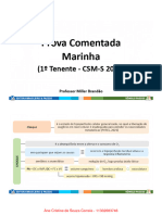 Prova Comentada Marinha: (1º Tenente - CSM-S 2021)