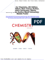 Test Bank For Chemistry 6th Edition Thomas R Gilbert Rein V Kirss Author Northeastern University Stacey Lowery Bretz Author Miami University Natalie Foster