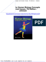 Test Bank For Human Biology Concepts and Current Issues 7th Edition Johnson