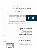 Signature Redacted: Carbon Dynamics of Global Land Use, Land-Use Change, and Forestry