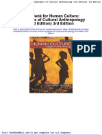 Test Bank For Human Culture Highlights of Cultural Anthropology 3rd Edition 3rd Edition