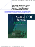 Solution Manual For Medical Surgical Nursing Critical Thinking in Patient Care 5th Edition Priscilla Lemone Karen M Burke Gerene Bauldoff