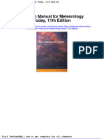 Solution Manual For Meteorology Today 11th Edition