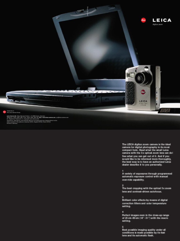 Leica Digiluxzoom | PDF | Camera | Zoom Lens