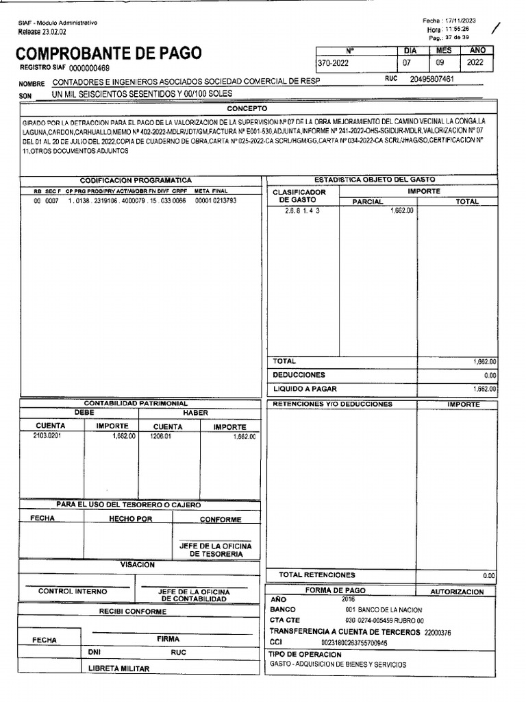 Escaneo Comprobantes | PDF