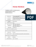 Ficha Tecnica Tuberia Corrugada Saneamiento SN4 - Ntp-Iso 21138 - Perforado