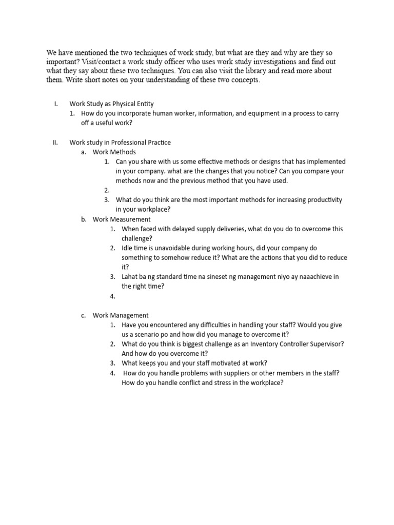 WSM Interview Questions | PDF