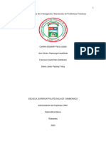 Proyecto y Trabajo de Investigación Matematicas 3