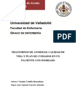 Ansiedad y Calidad de Vida - Plan de Cuidados en Paciente Con Psoriasis