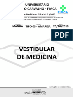 Instituto Consulplan 2019 Fimca Vestibular de Medicina Edital N 01 2020 Prova