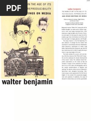 Benjamin W The Work Of Art In The Age Of Its Technological Reproducibility And Other Writings On Media Pdf