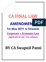 Ca Final Law: Amendments