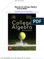 Solution Manual For College Algebra 2nd by Miller