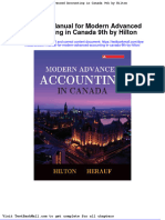 Solution Manual For Modern Advanced Accounting in Canada 9th by Hilton