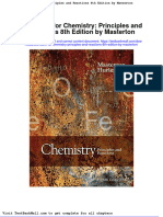 Test Bank For Chemistry Principles and Reactions 8th Edition by Masterton