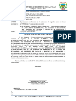 INFORME N°001-2022, Requerimeinto Kit Impelemntos de Seguridad MONC MANTENIMIENTO CAMINO DE HERRADURA HUAROSIMPA