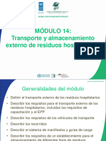 HCWM Training Module 14 Offsite Transport and Storage of Healthcare Waste Spanish