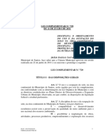 Lei de uso e ocupação do solo da área continental do Município de Santos. 