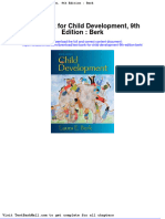 Test Bank For Child Development 9th Edition Berk