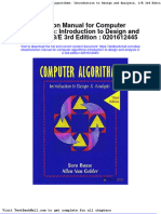 Solution Manual For Computer Algorithms Introduction To Design and Analysis 3 e 3rd Edition 0201612445