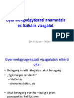 Gyermekgyógyászati Anamnesis Betegvizsgálat