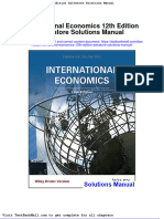 International Economics 12th Edition Salvatore Solutions Manual